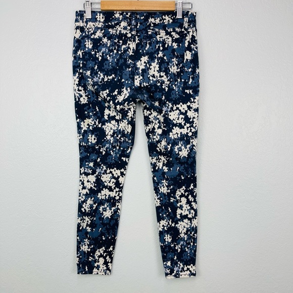Gap Blue Floral Camo Skinny Denim Pants - Picture 5 of 9